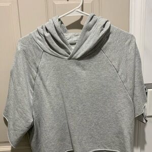 Aerie Gray Fleece-Lined Hoodie